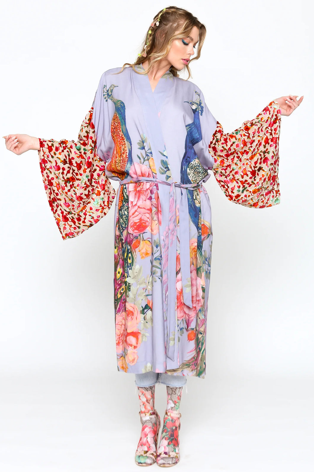 Fantasy Peacock Kimono