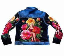 Load image into Gallery viewer, Rose Garden Denim Jacket
