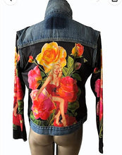 Load image into Gallery viewer, Rose Garden Denim Jacket
